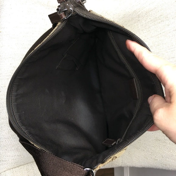 Authentic GUCCI unisex crossbody bag brown monogram canvas - Picture 13 of 15